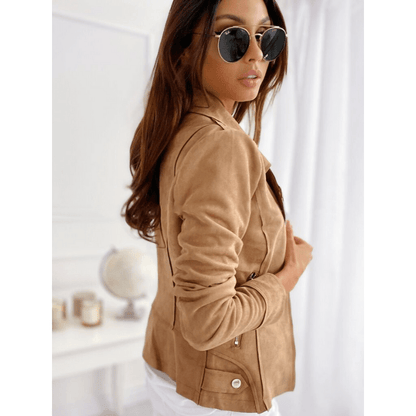 Selva | Suede-Look Biker Jacket Women